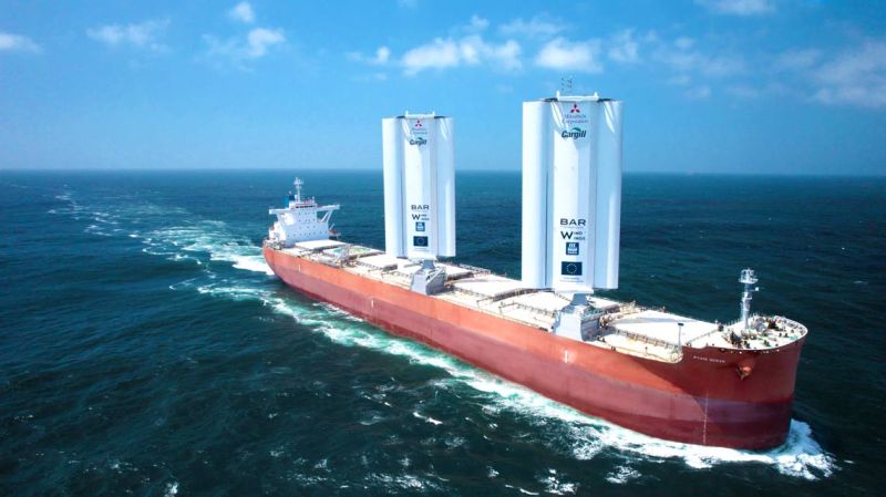 Navi commerciali a propulsione eolica