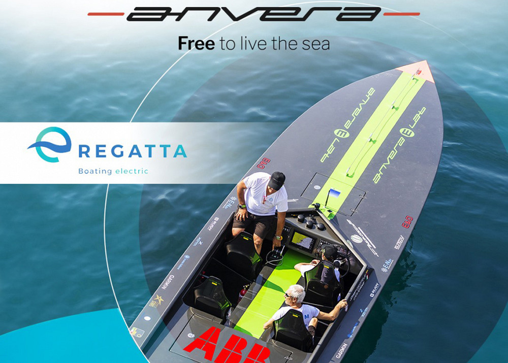 Anvera Elab attending the Venice E-Regatta to set the speed record for an electrically propelled boat
