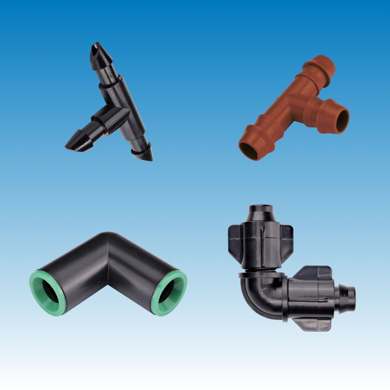 HOLZBRINK Raccordo Per Tubi Da Irrigazione 16 Mm (5/8″) – Gomito HBZ-05 – Sistema Easy & Quick – Tenuta Stagna